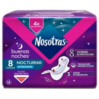 Toalla Higienica Nosotras Nocturna  8U Ultra Delgada